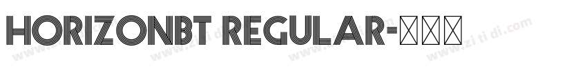 HorizonBT Regular字体转换